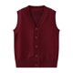 thumbnail image 4 of Odeerbi Niños Punto Suéter V Cuello Chaleco Botón Delantero Sin Mangas Cardigan Chaleco Uniforme de La Escuela, 4 of 7