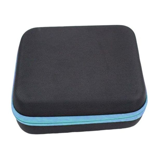 Billuyoard Bolsa de aceite esencial Estuche de perfume Botellas Ranuras de aromaterapia 30 Soporte de transporte Bolso Almacenamiento Esmalte de Almacenamiento y organización del hogar Azul