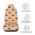 thumbnail image 4 of Honeii Turkey And Autumn Leaves Print Car Seat Cover,Car Interior Covers,Universal Fit Seat Protector, Compatible with Most Cars, SUVs, Trucks, and Vans, 4 of 5
