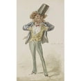 thumbnail image 2 of Alexander Ver Huell 16x24 Black Ornate Framed Double Matted Museum Art Print Titled: Caricatural Figure with a Bowler Hat (C. 1854 - C. 1887), 2 of 5