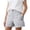 White, variant on Women's Casual Shorts with Pockets - Black, Size L