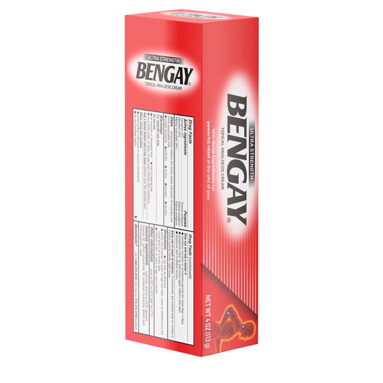 Bengay Ultra Strength Topical Pain Relief Cream, NonGreasy, 44 OFF