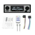 thumbnail image 1 of Vintage Car Radio Bluetooth MP3 Player AUX Classic Cars Stereo + Remote Control, 1 of 11