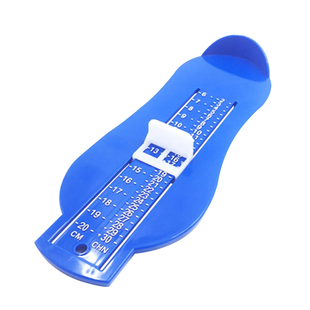 Infant Foot Measuring Scale Baby Shoe Size Foot Measure Gauge Baby Feet Measuring Ruler Foot Measuring Device Children Shoes Size Measurement Tool Baby Kids Shoes Size Feet Ruler Blue 