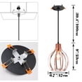thumbnail image 5 of Kiven Modern Can Lights Retrofit Recessed Lighting with E26 Power Outlet Adapter, 4/5/6 Inch Replacement Conversion Kit, Farmhouse Pendant Lighting for Hallway Kitchen,1 Light,Rose Gold, 5 of 7