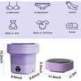 thumbnail image 2 of Mini Washing Machine Folding Portable Drying Laundry Machine Travel Dryer New, 2 of 12