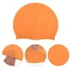 thumbnail image 3 of Gorros de natación de silicona impermeables únicos 1 Pc Naranja, 3 of 5