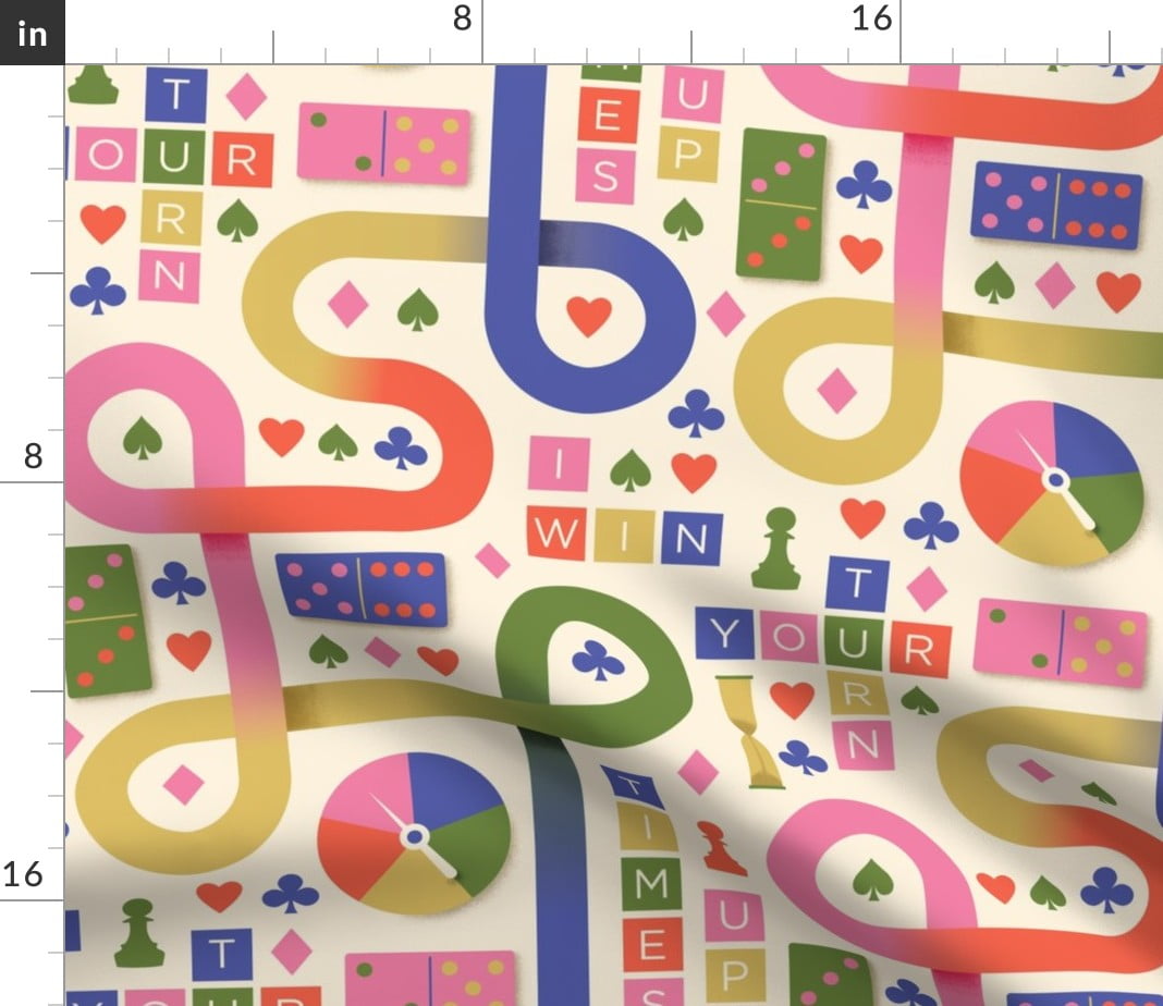 Spoonflower Fabric - Loopy Game Night Games Chess Cards Card Printed on  Minky Fabric Fat Quarter - Sewing Quilt Backing Plush Toys - Walmart.com