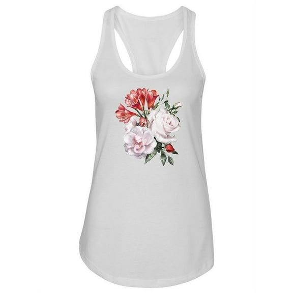 Flowers Arrangement Design Tank Women -Image by Shutterstock, Female Large
