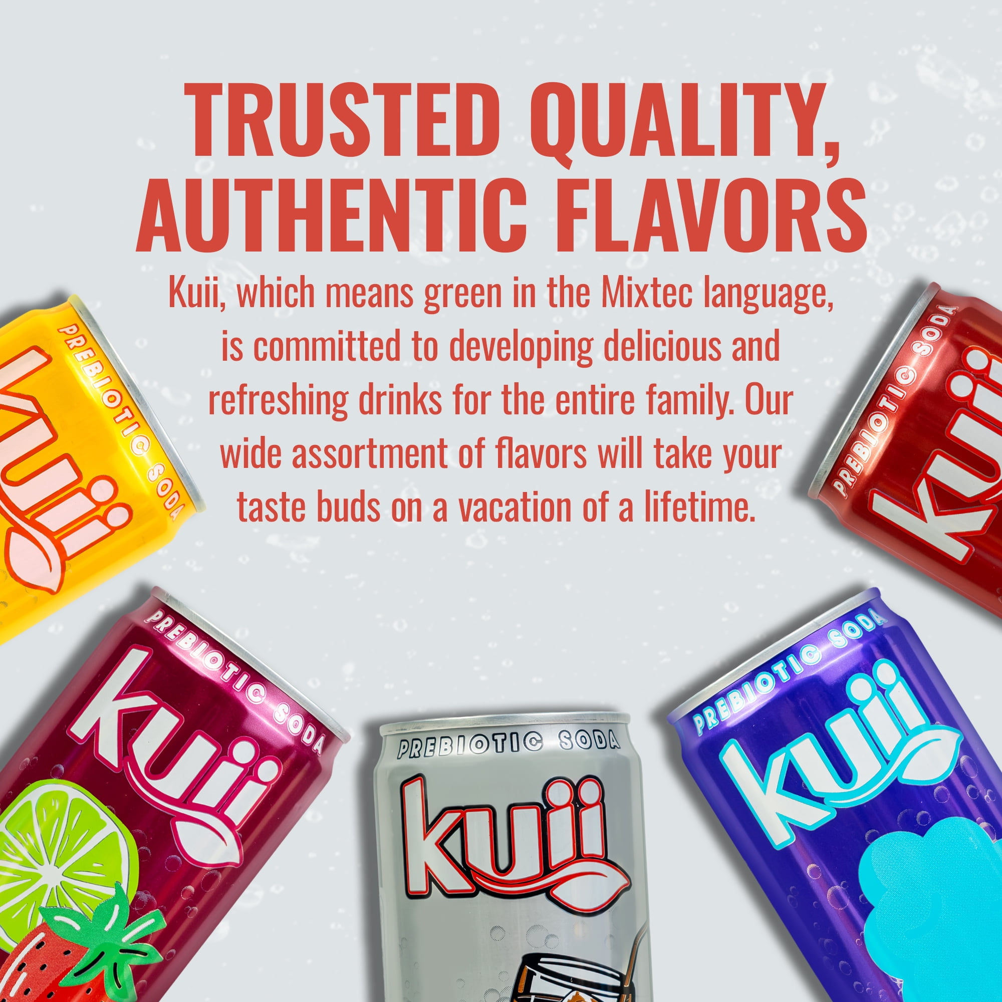 Kuii Prebiotic Soda, 12 fl oz, Single Aluminum Can, Mexican Cola