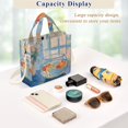thumbnail image 5 of FORMRS Womens Corduroy Tote Bag Crossbody Shoulder Handbag with Pocket, Blue Goldfish, 5 of 7