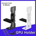 thumbnail image 2 of Computer Graphics Card Holder Chassis Fan Support Fixed Metal Bracket 6-96mm Adjustable GPU Holder L Black, 2 of 6