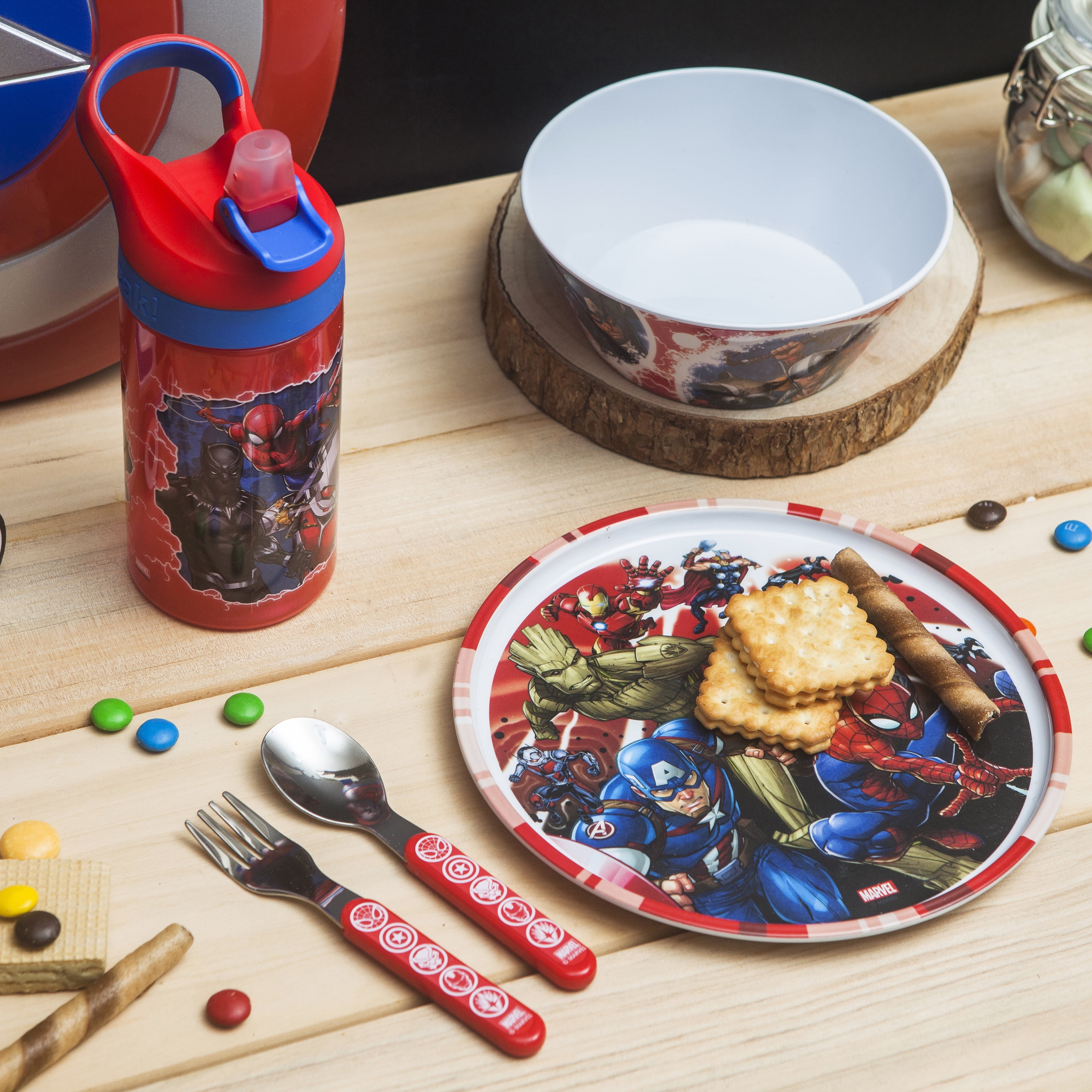 Zak Designs Marvel Spider-Man 5 Piece Set Includes Plate, Bowl, Water  Bottle and Utensil Tableware, Spiderman Spidey and His Amazing Friends  Dinnerware Drinkware 5pc - Yahoo Shopping