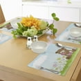 thumbnail image 4 of Ambesonne Flower Place Mats Set of 4, Cartoon Teddy Bear and, Standard Size, Multicolor, 4 of 6