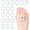 White, variant on Welnove Corn Cushions for Toes - Water-Resistant Self-Stick Callus Pads, Relieves Pain from Corns Rubbing - Protects Foot, Toes, Beige 45 Count