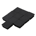 thumbnail image 2 of 30 Pcs Plastic Square Blanking End Cap Tubing Tube Inserts 38mm x 38mm, 2 of 5