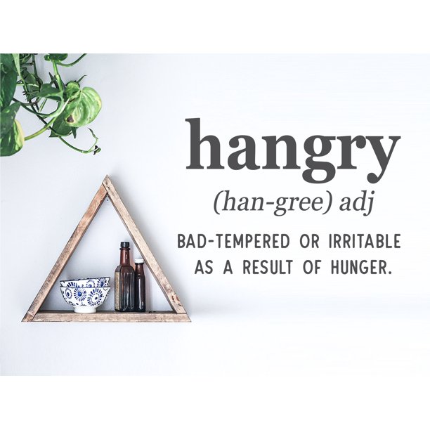 Hangry Definition Kitchen Wall Decal