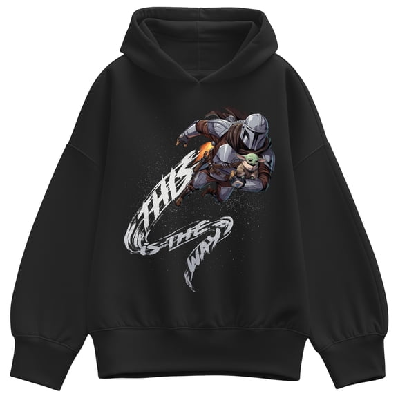 Star Wars - This Is The Way Oversized Fleece Hoodie Sweatshirt