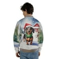 thumbnail image 5 of Hello Winter Dachshund Frosty Morning Walk Welcome Snowy Christmas All Over Print 3D Baseball Jacket Wiener Dog Lover Gifts Idea Bomber Jacket Softball - 02018, 5 of 6