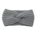 thumbnail image 1 of Diadema de Ganchillo Sonducket Estilo Simple Flexible Transpirable Gris Medio, 1 of 6
