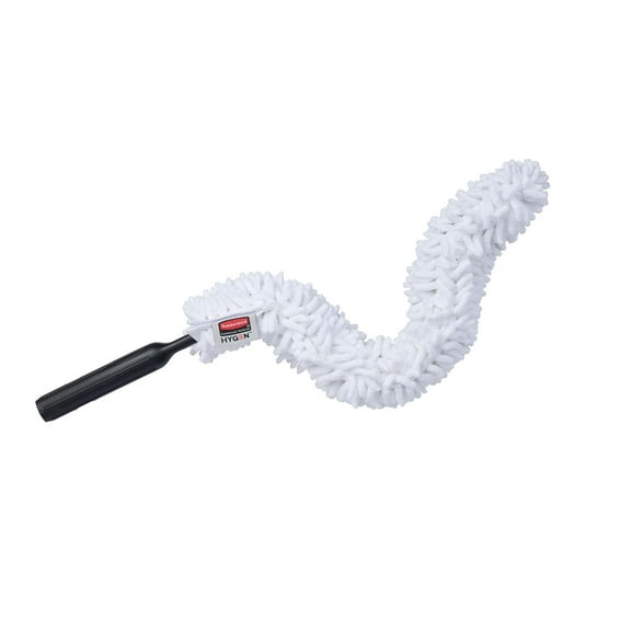 Rubbermaid Commercial Products, HYGEN Quick-Connect Flexible Dusting Wand with Microfiber Sleeve, White | 1/Each