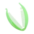 thumbnail image 3 of Set of Two Green 5 Inch Banana Clip Hair Clincher Rounded Edges Hair Comb, 3 of 4