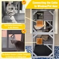 thumbnail image 3 of Aivituvin Outdoor Cat Catio Enclosure with Wheels, Movable Outdoor Cat House Cat Cage with Upgraded Resting Box, Waterproof Cover, 3 of 11