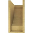 thumbnail image 4 of 8"W x 16"D x 16"H Classic Alpine Rough Cedar Woodgrain TimberThane Corbel, Primed Tan, 4 of 6
