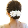 thumbnail image 1 of XASZHN Pinces à Cheveux pour Femmes, Mariage, Blanches_007 Taille Unique, 1 of 4