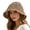 Khaki, variant on Hollow out Crochet Knit Sun Hats for Women Foldable Packable Bucket Hat Summer Beach Hat