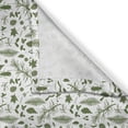 thumbnail image 3 of Ambesonne Woodsy Theme Kitchen Curtains, Forest Leaves Twigs, 55"x30", White Olive Green, 3 of 3