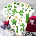 thumbnail image 2 of ChaoHeng Plus Size Women Tops and T-Shirts Womens Summer Crewneck Ladies' St. Patrick's Day Printed T-Shirt Round Neck Short Sleeved Top, 2 of 5
