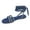 Blue, variant on Clearance VerPetridure Women's Flat Bottom Rhinestone Cross Lace Sandals Summer Casual Shoes European And Beautiful Women's Sandals Summer Casual Sandals