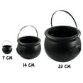 thumbnail image 6 of Halloween Cauldron,Halloween Plastic Witch Cauldron Kettle with Handle,Small Black Plastic Witch Cauldron Kettle Halloween Pot Candy Holder,Black Cauldron Pot Bucket for Halloween Decorations, 6 of 6