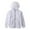 White, variant on Jalioing Outdoor Jacket for Kids Toddler Waterproof Hooded Coat Full-Zipper Long Sleeve Hoodies