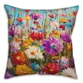 thumbnail image 2 of Creative Products Bright Flower Field 18 x 18 Spun Poly Pillow, 2 of 3