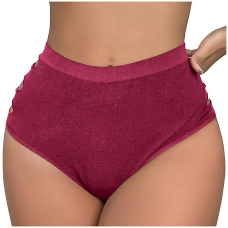Bigersell Pregnancy Underwear Clearance Plus Size Panties Briefs Panty Style P-1428 Polyester Cheeky Panties G String Thongs Ladies Briefs High Waist Women s Panties Red L