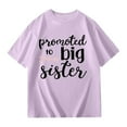 thumbnail image 6 of LEKDFST Promoted to Big Sister Shirts for Toddler Baby Girls Announcement T-Shirt Summer Short Sleeve Tees Big Sis Tops Purple 5-6 Years, 6 of 7