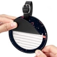 thumbnail image 2 of Cancer Constellation 2Pcs PU Leather Round Luggage Tags with Privacy Cover and Name ID Tag for Suitcase, Handbags, Backpacks, School Bags, 2 of 6
