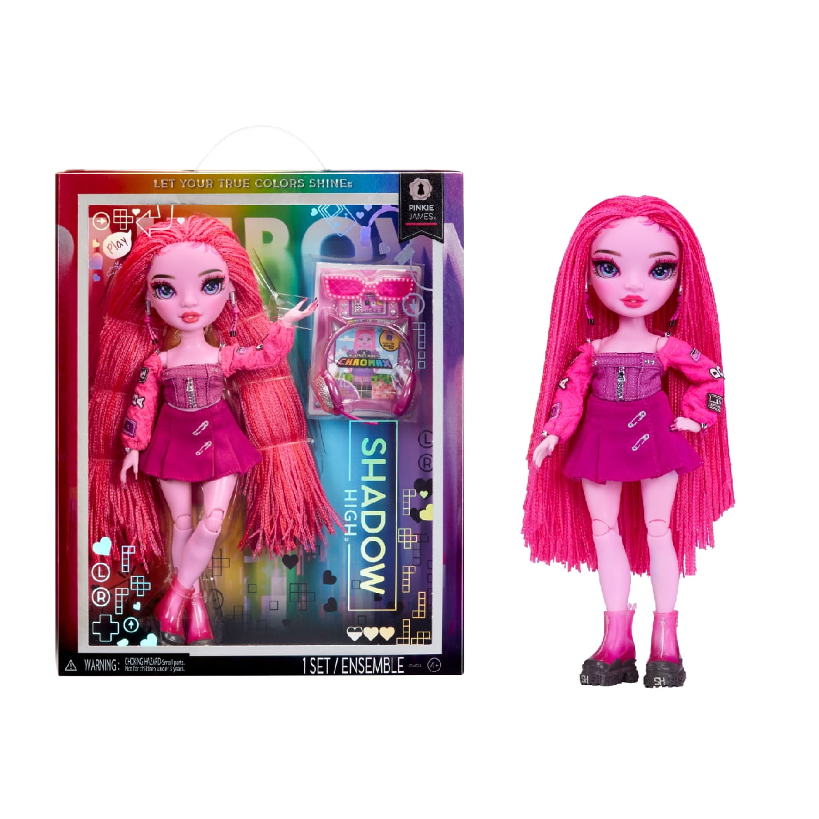  Rainbow High Rainbow Vision Rainbow Divas- Sabrina St. Cloud  (Rose-Quartz Pink) Posable Fashion Doll w/ 2 Designer Outfits Mix &  Match+Vanity Playset, Great Toy Gifts Kids 6-12 Years Old & Collectors 