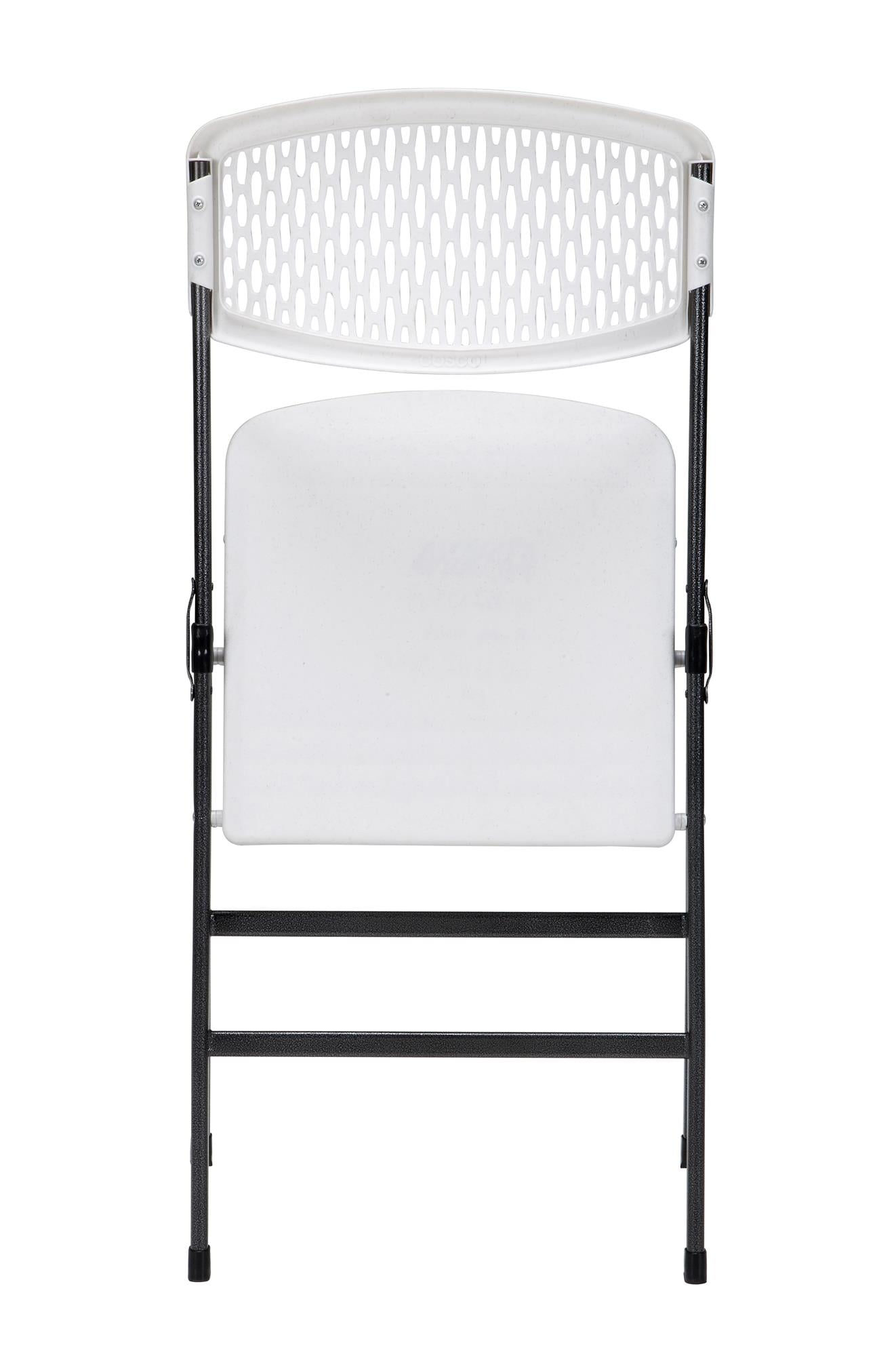 Cosco Waffle Resin Mesh Chair White 1 Pack