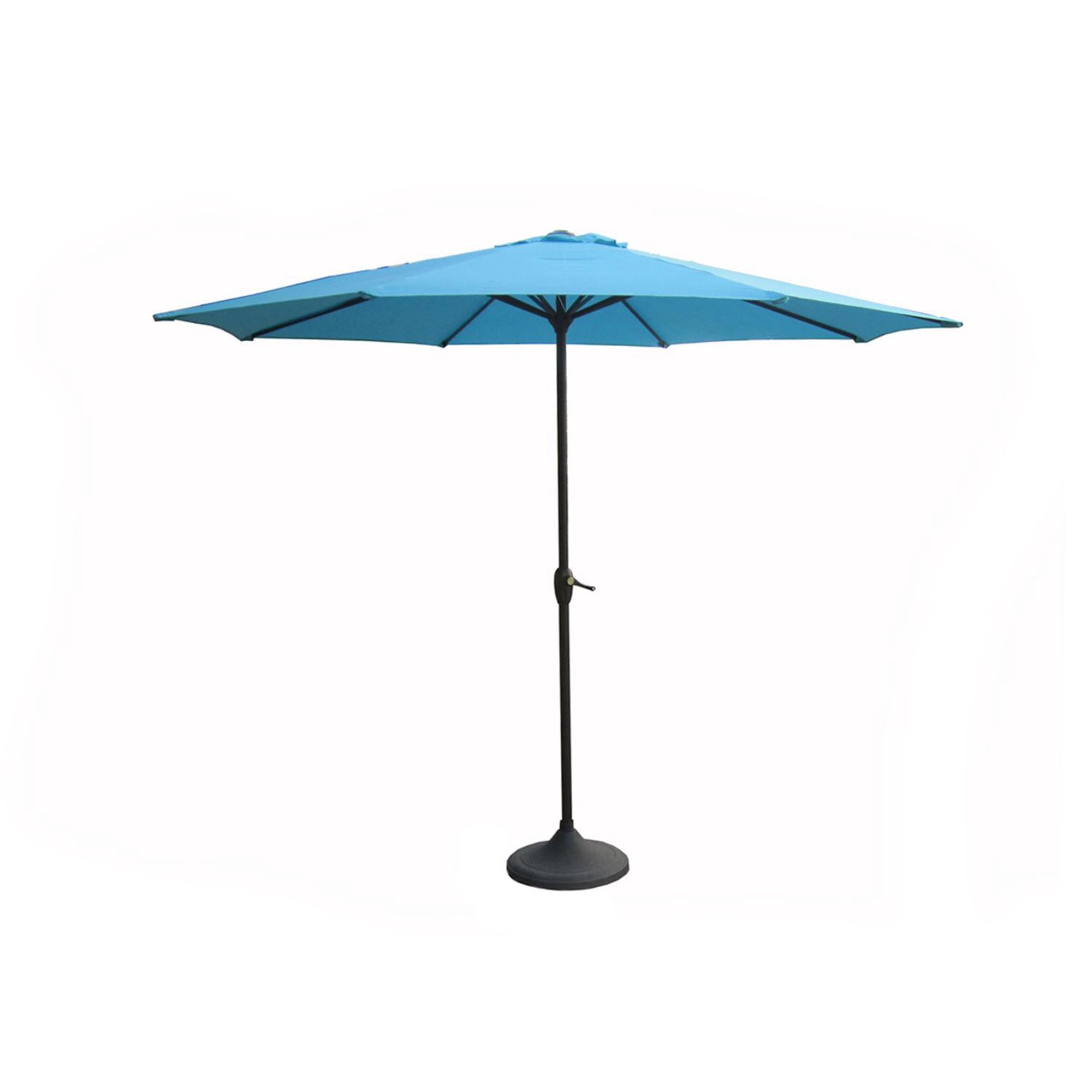 Outdoor Patio Market Umbrella 8 Ft With Hand Crank And Tilt