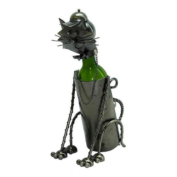 Three Star Import & Export ZB705 Wine Bottle Holder, Sittng Cat