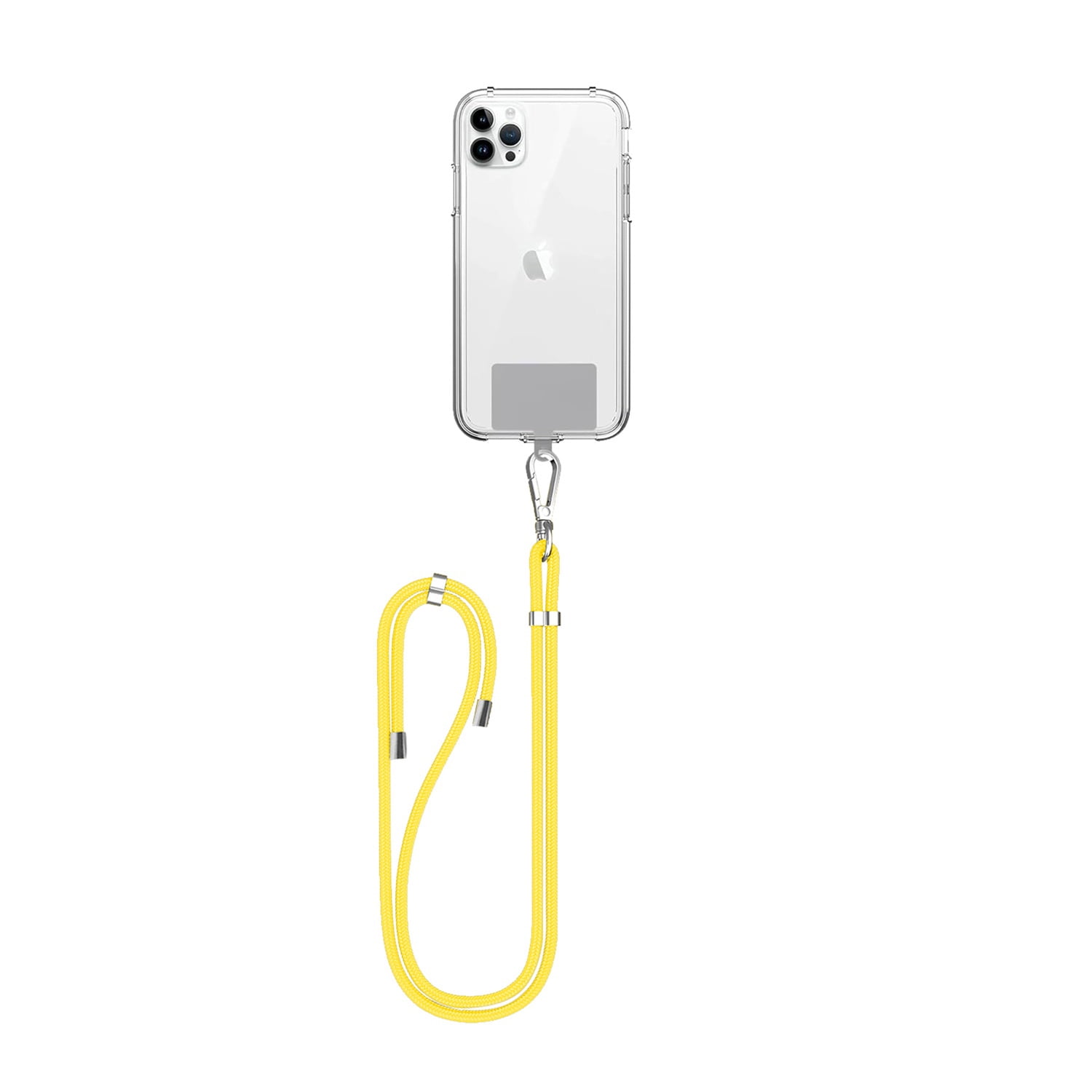 Universal Phone Lanyard with Card Organizer - Yellow