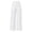 White, variant on cocolona Womens Summer Casual Linen Pants Elastic Waist Straight Wide Leg Travel Lounge Pants with Pockets