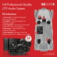 thumbnail image 3 of MB Quart MBQT-STG5-1 500 Watt STAGE 5 Tuned Waterproof Audio System with AM/FM, Bluetooth, Amplifiers, Subwoofer, & Enclosure, Honda Talon Compatible, 3 of 12