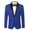 Blue, variant on Men's Tuxedo Jacket Wedding Blazer One Button Dress Suit for Dinner Prom Party