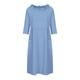thumbnail image 4 of Vestidos Para Mujer Otoño Primavera Y Otoño Color Sólido Manga Tres Cuartos Hongo Borde Cuello Redondo Casual Vestido de Bolsillo Suelto Odeerbi  ODB147900, 4 of 8