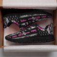 thumbnail image 3 of Breast Cancer Awareness Fight For Breast Cancer Running Shoes Sneakers Mesh Black Size 9, 3 of 5