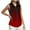 Red, variant on Summer Tank Tops For Women Sevevn Women's Casual V-Neck Sleeveless Printed Button Up Work Shirt
